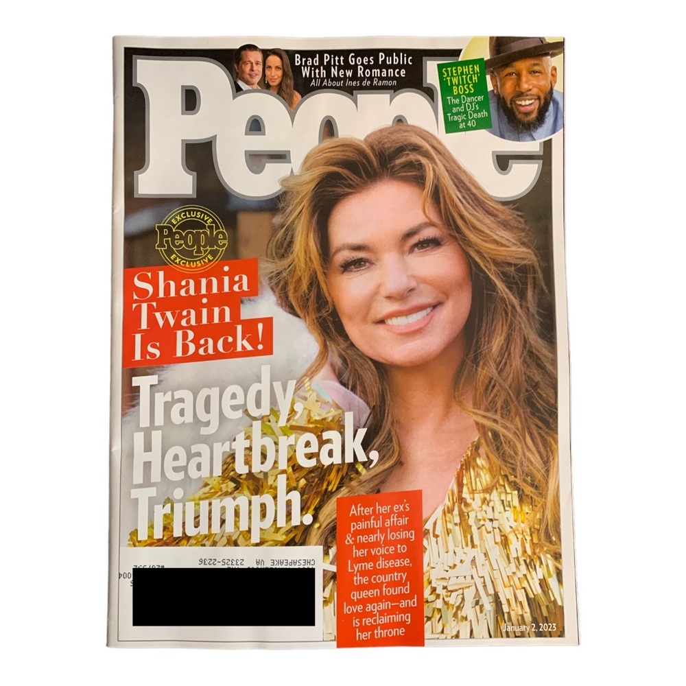 People Magazine January 2 2023 Shania Twain Is Back Stephen 'Twitch' Boss